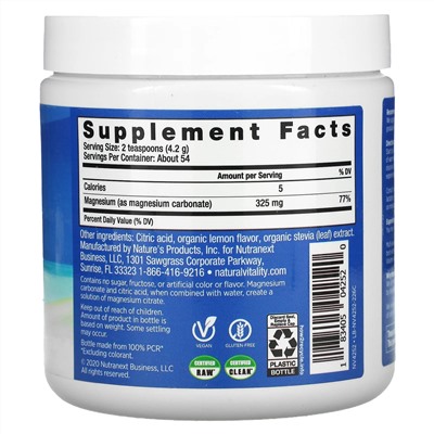 Natural Vitality, CALM, The Anti-Stress Drink Mix, Organic Sweet Lemon Flavor, 8 oz (226 g)