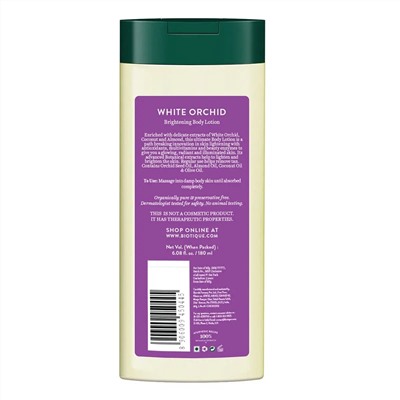 Biotque White Orchid Skin Whitening Body Lotion / Биотик Белая орхидея - сияющий лосьон для тела 180 мл