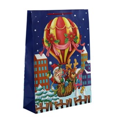 Пакет подарочный Новый год 55x40x13см / 450XL /уп 12/240/микс/128г/м2