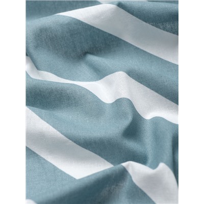 Простыня на резинке 1.5-спальная «Этель. Диагональ», 140×200+25 см, бязь