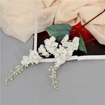 Цветы искусственные «Гладиолус Бритт», h=75 см, белые