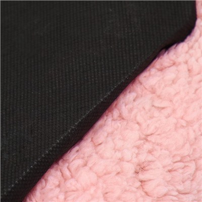 Лежанка для собак и кошек «Уют», мягкий мех, 45×35×11 см, розовая