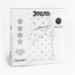 Постельное бельё 1.5-спальное «Этель» Funny rabbits, бязь