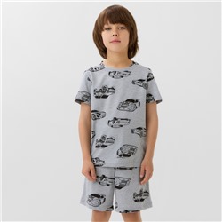 Пижама детская (футболка и шорты) KAFTAN Cars, размер 36 (134-140 см)