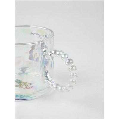 Кружка новогодняя стеклянная «Тепла и уюта», 300 мл, голография