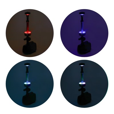 Фонтан садовый с подсветкой LED-3800FP, 40 Вт, h=2 м, 2000 л/ч, 15 LED-ламп