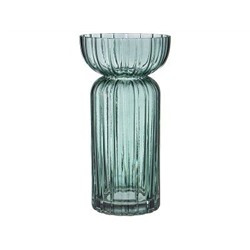 Ваза CREATION GREEN диам.12,5см, высота 25см стекло