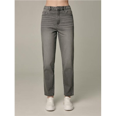 Mom Fit CONTE CON-599 Графитовые джинсы mom с высокой посадкой