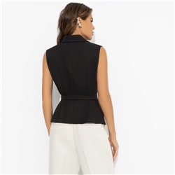 Жилет приталенный, Заслужить премию (черный)