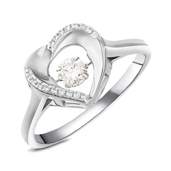 Кольцо, куб.циркон., BY-5330