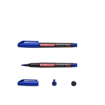 Маркер перманентный 1.0мм 37074 P-70 синий ErichKrause
