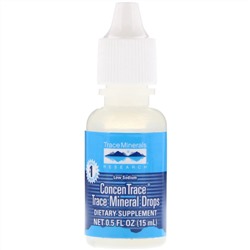 Trace Minerals Research, ConcenTrace Trace Mineral Drops, 0.5 fl oz (15 ml)