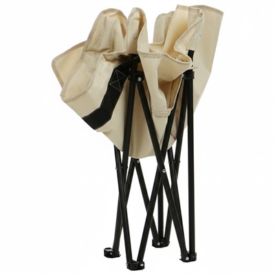 Кресло складное maclay, 65×58×66 см, до 120 кг, цвет бежевый