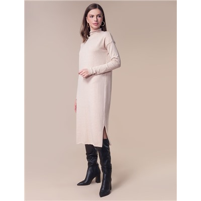 Платье тонкой вязки из хлопка с нейлоном