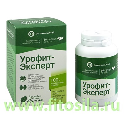 Урофит-Эксперт капсулы по 0,37 г № 60 БАД. Природный лекарь