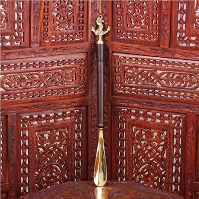 Ложка для обуви «Якорь», 51×5.5×2.5 см, латунь