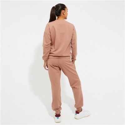 Костюм женский (свитшот, брюки) MINAKU: Casual Collection, размер 46, цвет песочный