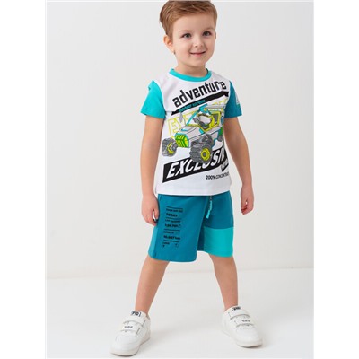 Комплект трикотажный для мальчиков: фуфайка (футболка), шорты