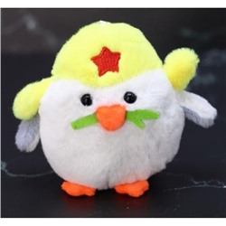 Брелок плюшевый "Chick soldier", white 9 см 140P-023