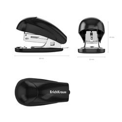 Степлер 24/6 на 20 листов мини 61735 Compact Classic черный ErichKrause