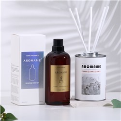 Набор диффузор ароматический Aromame, голубые колокольчики, 500 мл, круглая банка