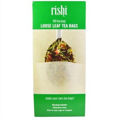 Rishi Tea, Loose Leaf Tea Filter Bags, 100 Bags