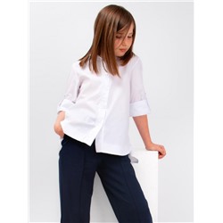 Блузка для девочки хлопковая SP1014 (Белый)