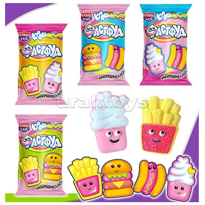 Маршмеллоу "Крашмеллоу Фастфуд" 9г*40шт