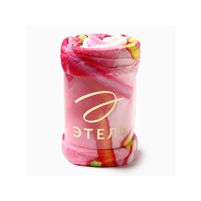 Плед круглый «Этель. Пончик», d=180 см, корал-флис 280 г/м²