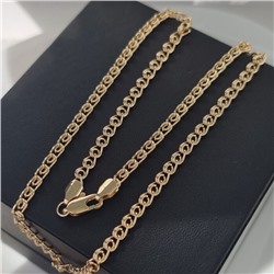 Цепочка на шею ювелирная бижутерия Итальянское золото (покрытие желтое 14к), арт.213.988