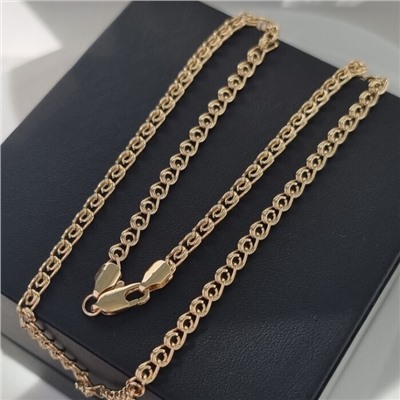 Цепочка на шею ювелирная бижутерия Итальянское золото (покрытие желтое 14к), арт.213.988