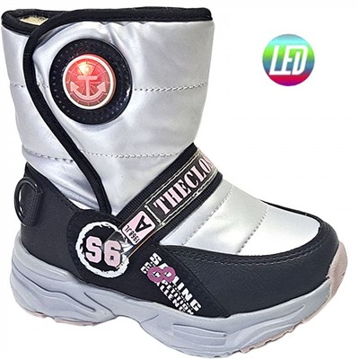 M1192-2S серебро Дутики для девочек (27-32)/8