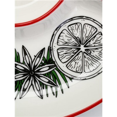 Менажница «Новогоднее настроение», 25.5×3 см, ручная работа