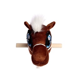 Мягкая игрушка «Конь-скакун», на палке, МИКС, коричневая