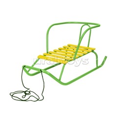 Игрушка. Санки детские "Ветерок 1+" (зеленый)