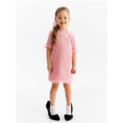 Платье нарядное для девочки MINAKU: PartyDress, рост 104-110 см, розовое