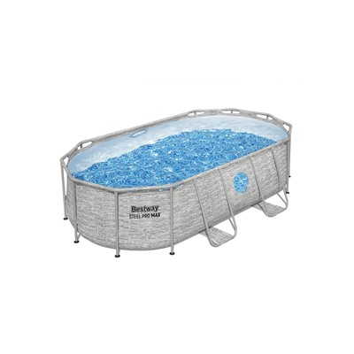 Бассейн каркасный Power Steel Swim Vista, 427×250×100, фильтр-насос, лестница, тент, 56714 Bestway