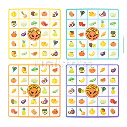 Игра настольная "Бинго.Овощи-фрукты"