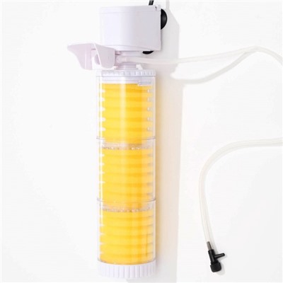 Фильтр внутренний JINGYE JY-8400F, трехсекционный, 1000 л/ч, 25 Вт