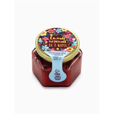 Подарочный набор «С 8 Марта»: крем-мёд, чай 50 г