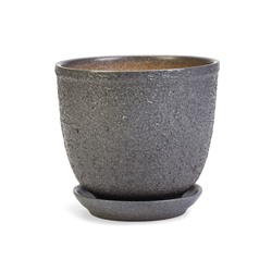 Горшок для цветов «Шагрень», 1.8 л, d=16 см, h=16 см, керамический, с поддоном