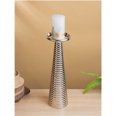 Подсвечник «Флэйм», 12×12×37 см, алюминий