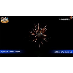 Фейерверк M1042 Сладкий сон / Sweet dream (1" х 16)