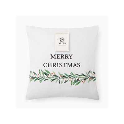Наволочка декоративная новогодняя «Этель. Merry Christmas» 40×40(±4) см, 100% хлопок