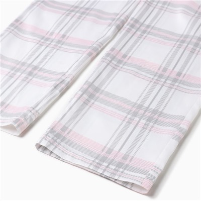 Пижама женская (рубашка, брюки) KAFTAN «Клетка», размер 40-42