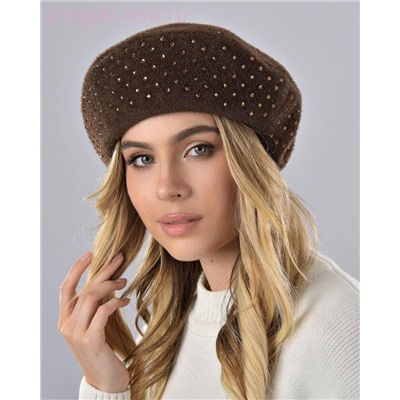 Бархат стразы россыпь Берет флис (56-58)