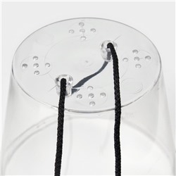 Кашпо для цветов со вставкой Plast-Avenue «Грейс», 1.4 л (800 мл), пластик, белое