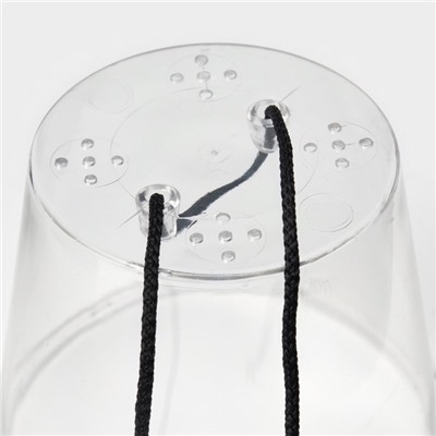 Кашпо для цветов со вставкой Plast-Avenue «Грейс», 1.4 л (800 мл), пластик, белое