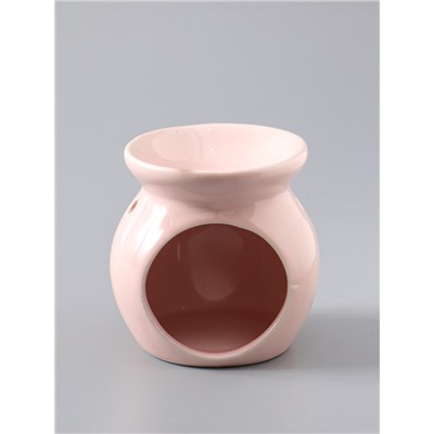 УЦЕНКА Аромалампа для эфирных масел керамика «Любовь», розовая, 7.2×7.2×7.8 см