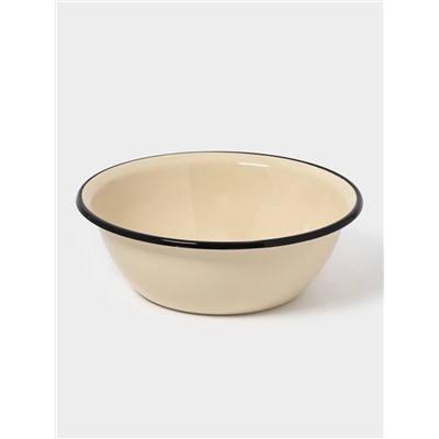 Миска эмалированная, 800 мл, цвет слоновой кости